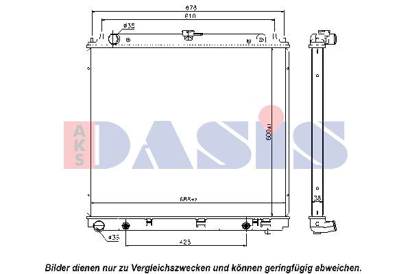 AKS DASIS Jäähdytin,moottorin jäähdytys 070139N